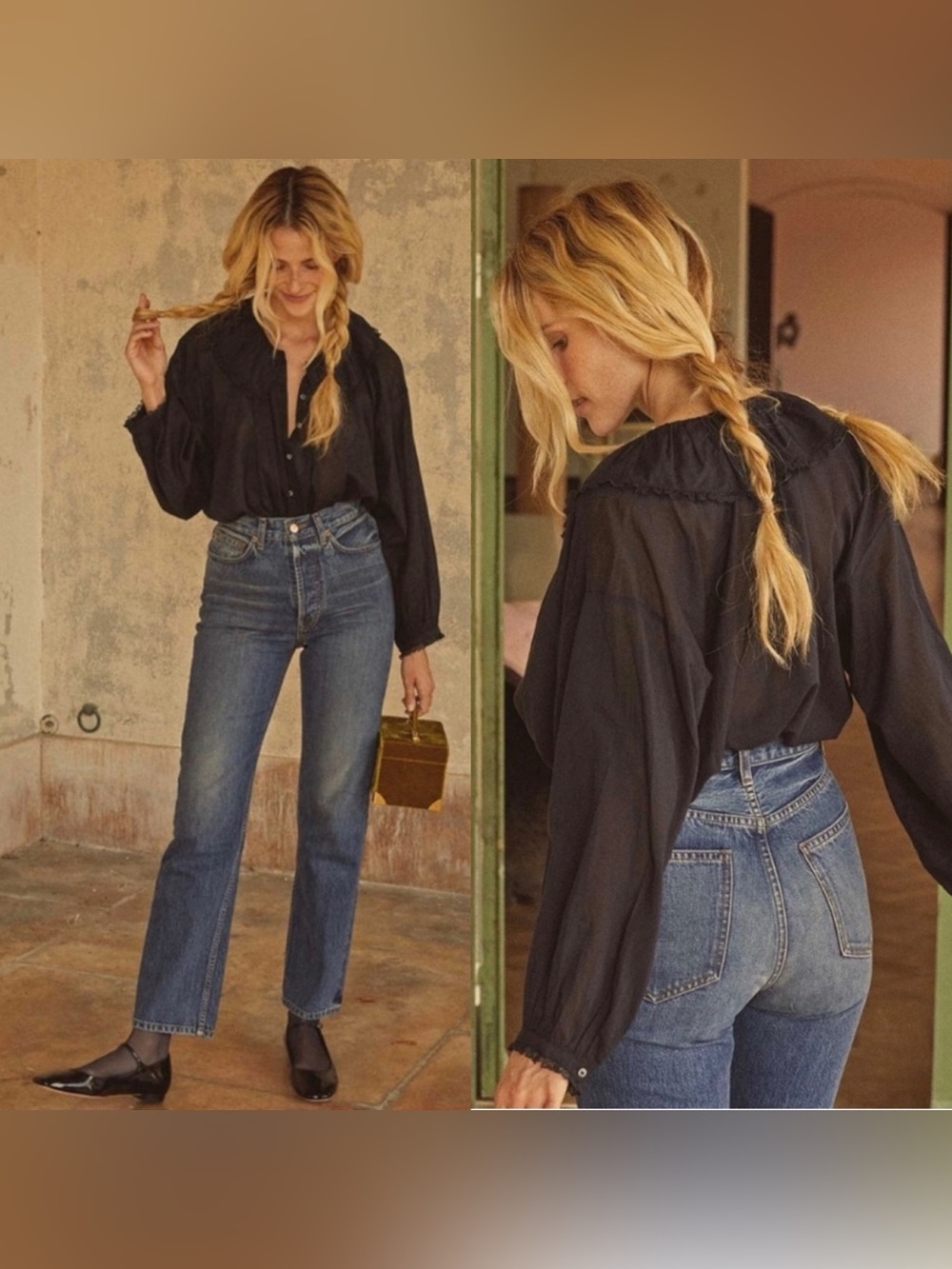 Doen Jana Top in Black